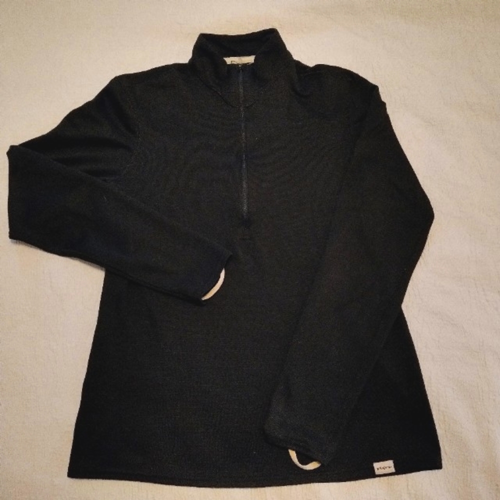 Black Patagonian Pullover Zip Base layer